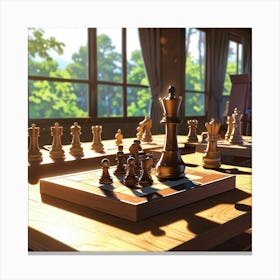 Chess Game 3 Canvas Print