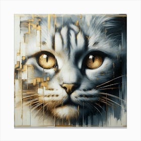 Cat Face 2 Canvas Print