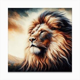 Lion Painting Canvas Print