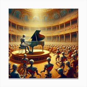 Robots In Concert Canvas Print