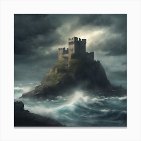 Castle In The Storm Canvas Print