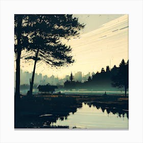 Landscape Painting 97 Canvas Print