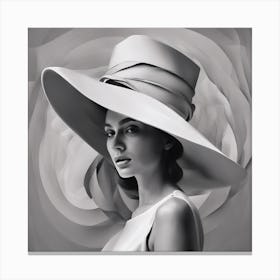 White Hat Canvas Print