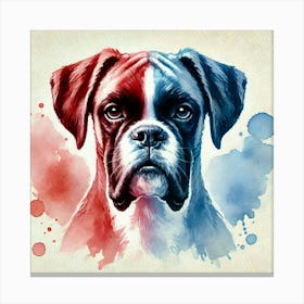 Watercolor Boxer 2 Canvas Print