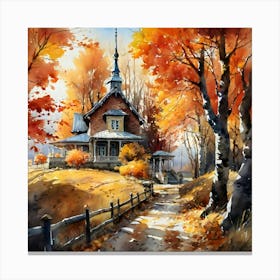 Autumn House 2 Canvas Print