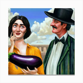 Eggplant Canvas Print