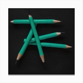 Pencils Cross Canvas Print