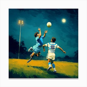 Rugby In The Style Of Van Gogh 1 Art Print Leinwandbild