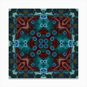 Blue Bubbles Pattern 1 Canvas Print