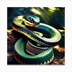 Snakes In The Jungle Canvas Print
