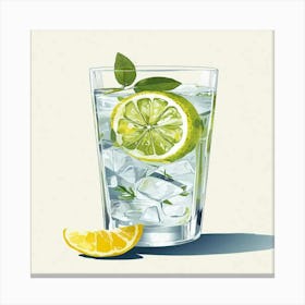 Lemon drink Canvas Print