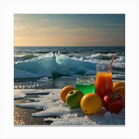 Orange Juice On The Beach 2 Canvas Print