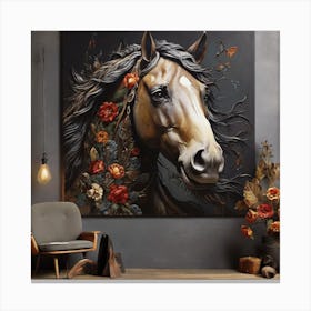 Horse Painting Canvas Print