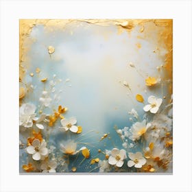 Abstract Flower Painting Canvas Print