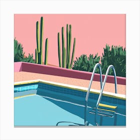 Cactus Pool Canvas Print