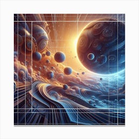 Abstract Fractal Painting Canvas Print