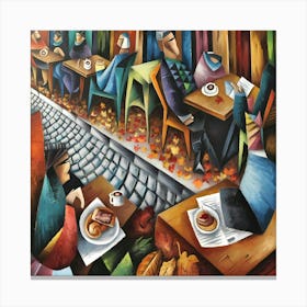 Coffee Shop Canvas Print