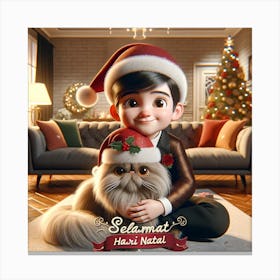 Santa'S Little Canvas Print