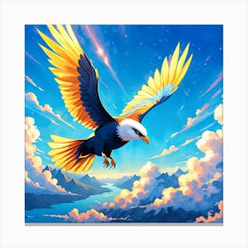 Eagle In Flight 1 Canvas Print