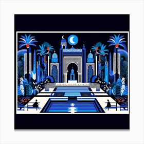 Egyptian Palace Canvas Print