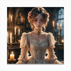 Victorian Dress Canvas Print