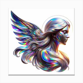 Translucent Angel Beauty 3 Color Illustration Canvas Print