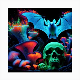 Blacklight Bat Canvas Print