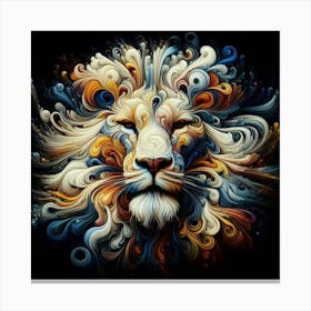 Abstract Lion 1 Canvas Print