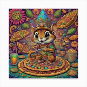 Psychedelic Mouse Canvas Print