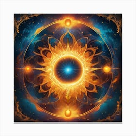 Golden Sun Canvas Print