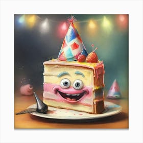 Birthday Cake 6 Canvas Print