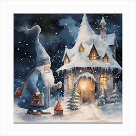 Ephemeral Tidings: Vibrant Christmas 1 Canvas Print