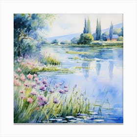 Lumière d'Avril: French Springtime Elegance Canvas Print