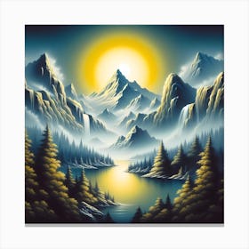 Mountain Landscape 5 Canvas Print