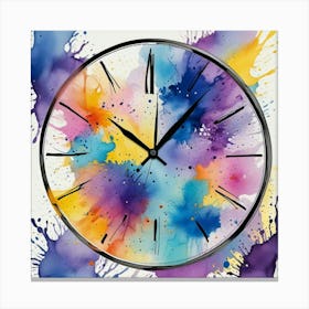 Triangle Geometric Clock Booble Marble Clock Frida Kahlo Clock Prismfold Clock Karma That Goes Around, Comes Around Circle Quote Clock Lucky Cat Clock (15) Canvas Print