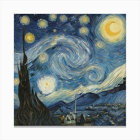 Starry Night By Vincent Image 1 Art Print 2 Canvas Print