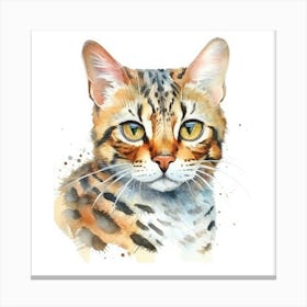 Asian Leopard Cat Portrait 2 Canvas Print