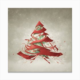 Christmas Tree, Christmas Tree, Christmas vector art, Vector Art, Christmas art, minimalistic vector art Canvas Print