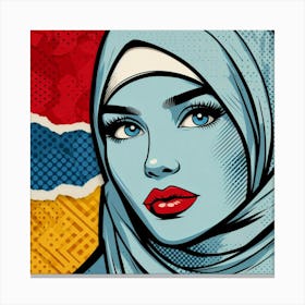 Pop Muslim Woman 2 Canvas Print