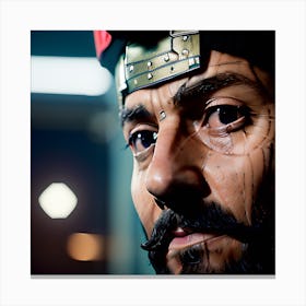 Portrait Of A Warrior 2099 Canvas Print