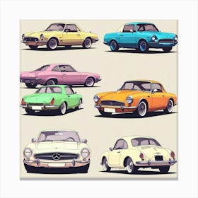 Classic Cars Canvas Print