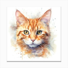 Cheetoh Cat Portrait Canvas Print