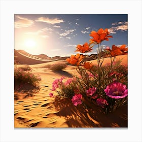 Desert Flowers Canvas Print