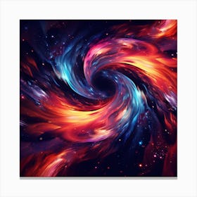 Abstract Space Swirl Canvas Print