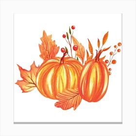 Thanksgiving Pumpkins Canvas Print