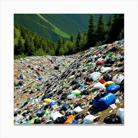 Mountain Of Trash Canvas Print