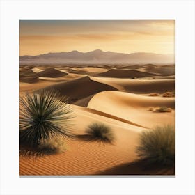 Desert Landscape - Desert Stock Videos & Royalty-Free Footage Canvas Print