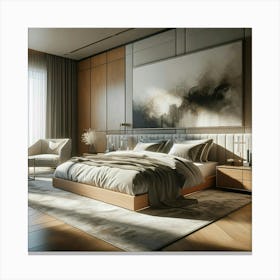 Modern Bedroom Design 3 Canvas Print