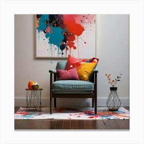 Splatter Painting 1 Canvas Print