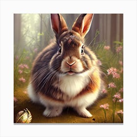Pretty Rabbit Canvas Print